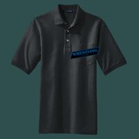 Heavyweight Cotton Pique Polo with Pocket Thumbnail