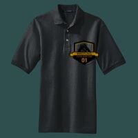 Heavyweight Cotton Pique Polo with Pocket Thumbnail