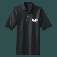 Heavyweight Cotton Pique Polo with Pocket Thumbnail