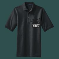 Heavyweight Cotton Pique Polo with Pocket Thumbnail