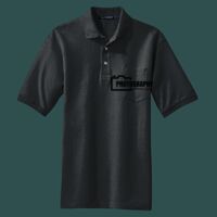 Heavyweight Cotton Pique Polo with Pocket Thumbnail