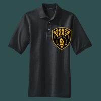 Heavyweight Cotton Pique Polo with Pocket Thumbnail