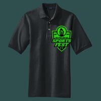 Heavyweight Cotton Pique Polo with Pocket Thumbnail
