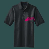 Heavyweight Cotton Pique Polo with Pocket Thumbnail
