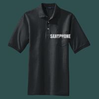 Heavyweight Cotton Pique Polo with Pocket Thumbnail