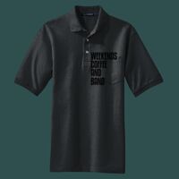 Heavyweight Cotton Pique Polo with Pocket Thumbnail