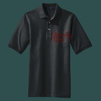 Heavyweight Cotton Pique Polo with Pocket Thumbnail