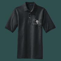 Heavyweight Cotton Pique Polo with Pocket Thumbnail