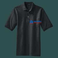 Heavyweight Cotton Pique Polo with Pocket Thumbnail