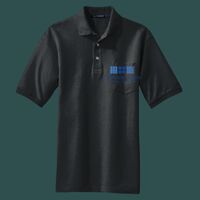 Heavyweight Cotton Pique Polo with Pocket Thumbnail
