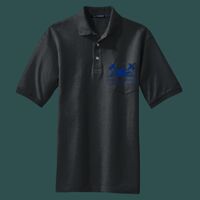 Heavyweight Cotton Pique Polo with Pocket Thumbnail