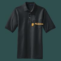 Heavyweight Cotton Pique Polo with Pocket Thumbnail