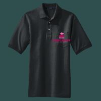 Heavyweight Cotton Pique Polo with Pocket Thumbnail