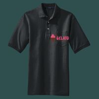 Heavyweight Cotton Pique Polo with Pocket Thumbnail