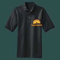 Heavyweight Cotton Pique Polo with Pocket Thumbnail