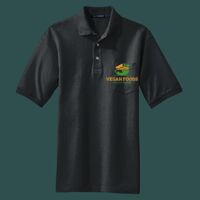 Heavyweight Cotton Pique Polo with Pocket Thumbnail