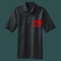 Heavyweight Cotton Pique Polo with Pocket Thumbnail