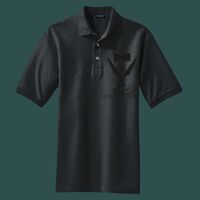 Heavyweight Cotton Pique Polo with Pocket Thumbnail