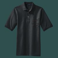 Heavyweight Cotton Pique Polo with Pocket Thumbnail
