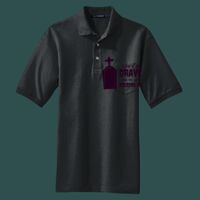 Heavyweight Cotton Pique Polo with Pocket Thumbnail