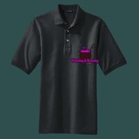 Heavyweight Cotton Pique Polo with Pocket Thumbnail