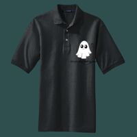 Heavyweight Cotton Pique Polo with Pocket Thumbnail