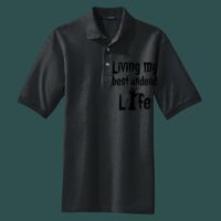 Heavyweight Cotton Pique Polo with Pocket Thumbnail