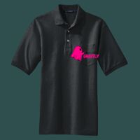 Heavyweight Cotton Pique Polo with Pocket Thumbnail