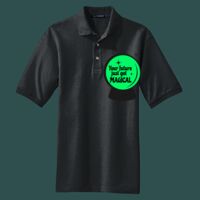 Heavyweight Cotton Pique Polo with Pocket Thumbnail