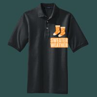 Heavyweight Cotton Pique Polo with Pocket Thumbnail