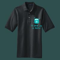 Heavyweight Cotton Pique Polo with Pocket Thumbnail
