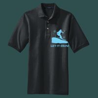 Heavyweight Cotton Pique Polo with Pocket Thumbnail