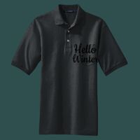 Heavyweight Cotton Pique Polo with Pocket Thumbnail