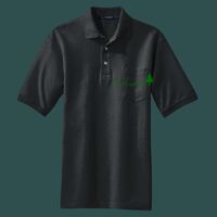 Heavyweight Cotton Pique Polo with Pocket Thumbnail