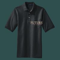 Heavyweight Cotton Pique Polo with Pocket Thumbnail