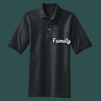 Heavyweight Cotton Pique Polo with Pocket Thumbnail