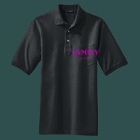 Heavyweight Cotton Pique Polo with Pocket Thumbnail