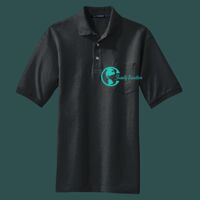 Heavyweight Cotton Pique Polo with Pocket Thumbnail