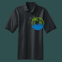 Heavyweight Cotton Pique Polo with Pocket Thumbnail