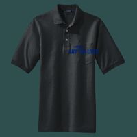 Heavyweight Cotton Pique Polo with Pocket Thumbnail