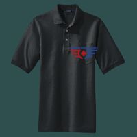Heavyweight Cotton Pique Polo with Pocket Thumbnail