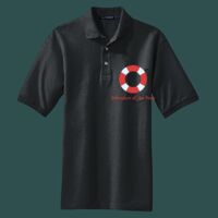 Heavyweight Cotton Pique Polo with Pocket Thumbnail