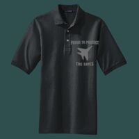 Heavyweight Cotton Pique Polo with Pocket Thumbnail