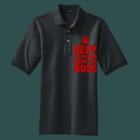 Heavyweight Cotton Pique Polo with Pocket Thumbnail