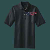 Heavyweight Cotton Pique Polo with Pocket Thumbnail