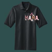 Heavyweight Cotton Pique Polo with Pocket Thumbnail