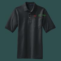Heavyweight Cotton Pique Polo with Pocket Thumbnail