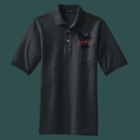 Heavyweight Cotton Pique Polo with Pocket Thumbnail