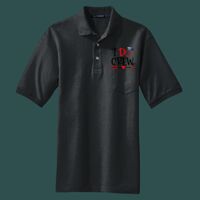 Heavyweight Cotton Pique Polo with Pocket Thumbnail
