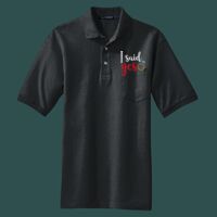 Heavyweight Cotton Pique Polo with Pocket Thumbnail